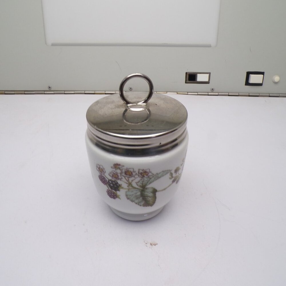 Egg Coddler Cup Porcelain Vintage ROYAL WORCESTER England